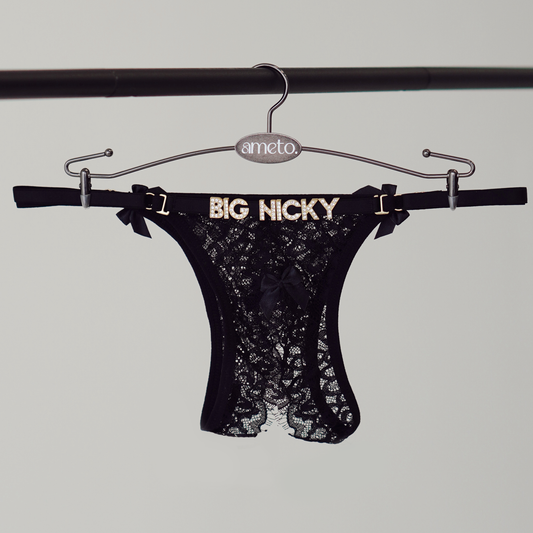 Custom Panties - Open Lace Thong